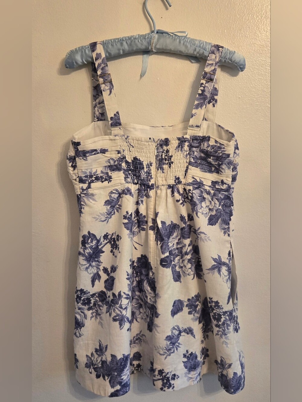 Abercrombie & Fitch Mini Dress Skorts Lining Linen Cotton Floral Medium Petite - Picture 3 of 14